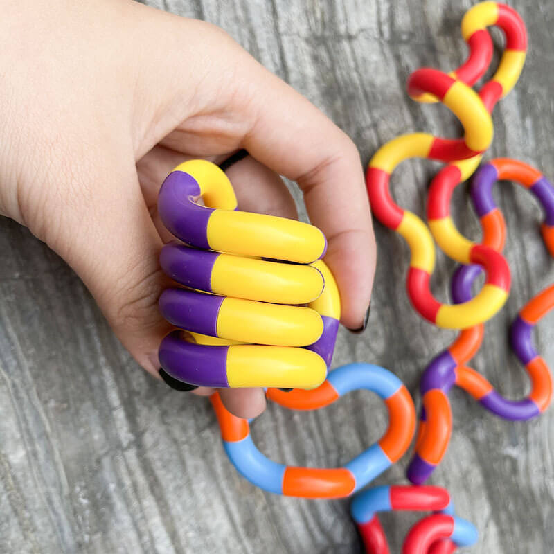 Plastic Tangle Fidget Toy Twist and Turn Sensory Fidget Toy 3