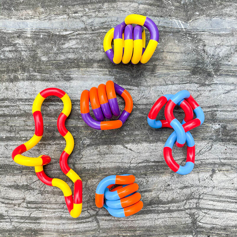 Plastic Tangle Fidget Toy Twist and Turn Sensory Fidget Toy 4