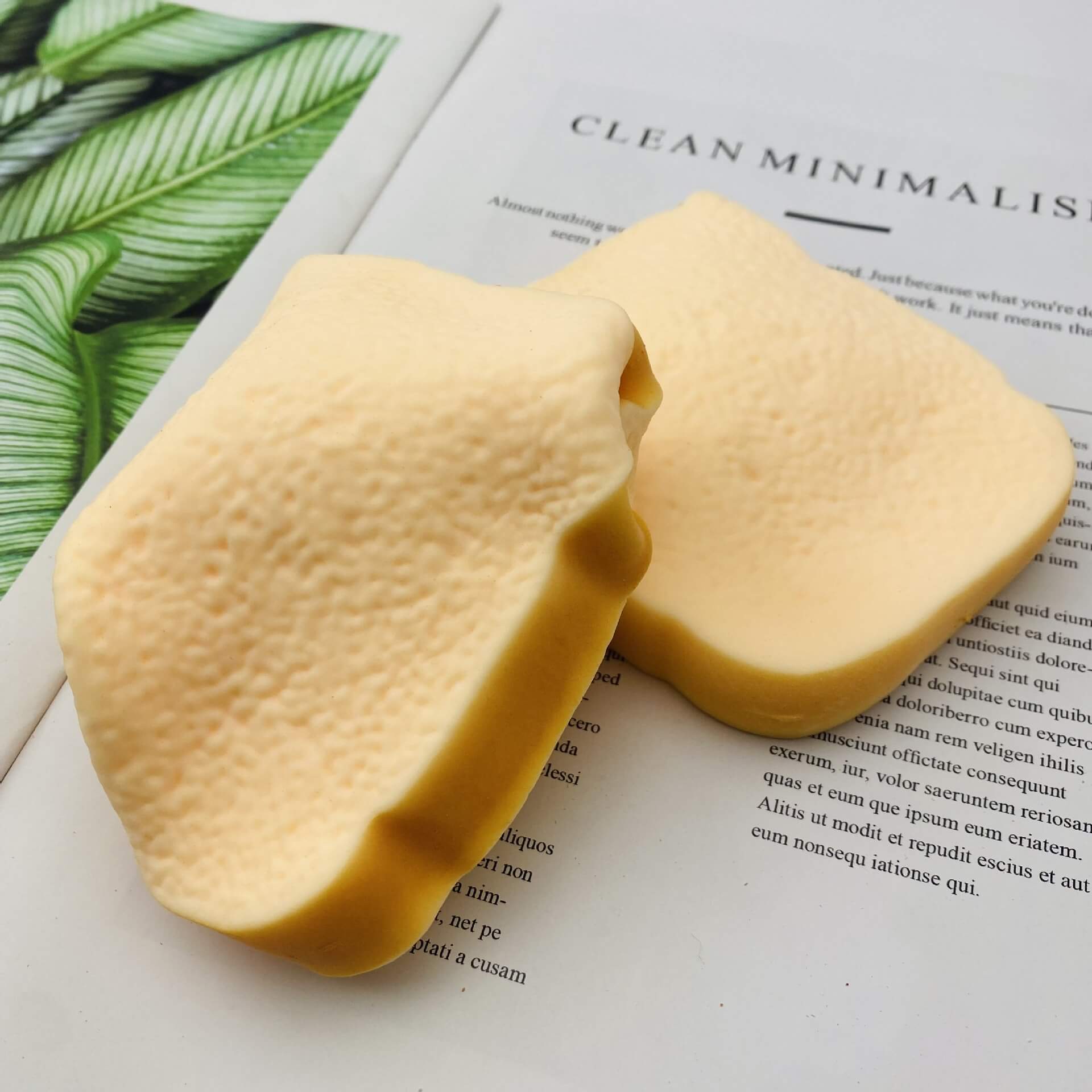 Squishy Toast Bread Squeeze Toy Soft Sensory Stress Reliever 2