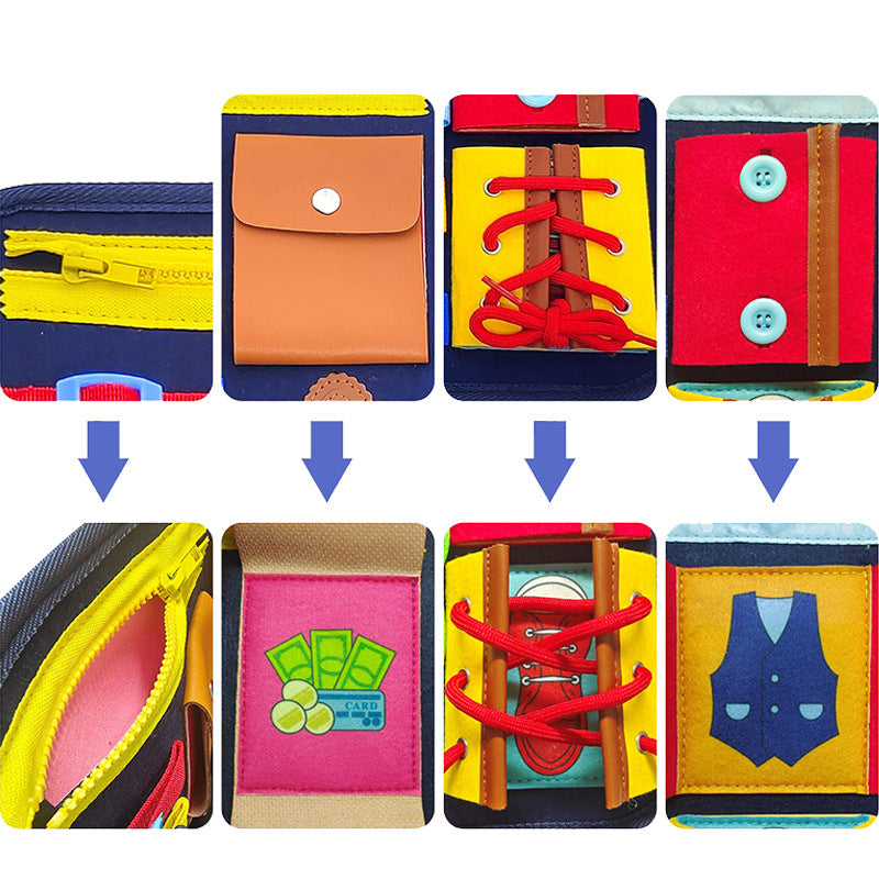 Montessori Busy Board Educational Toy for Toddlers 2