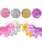 Unicorn Sensory Stress Ball Squeeze Toy with Glitter and Beads