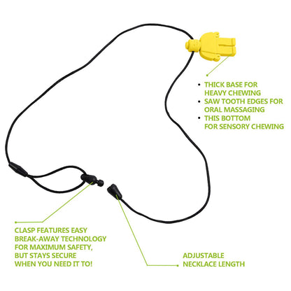 Silicone Sensory Chew Toy Teething Necklace for Babies 2