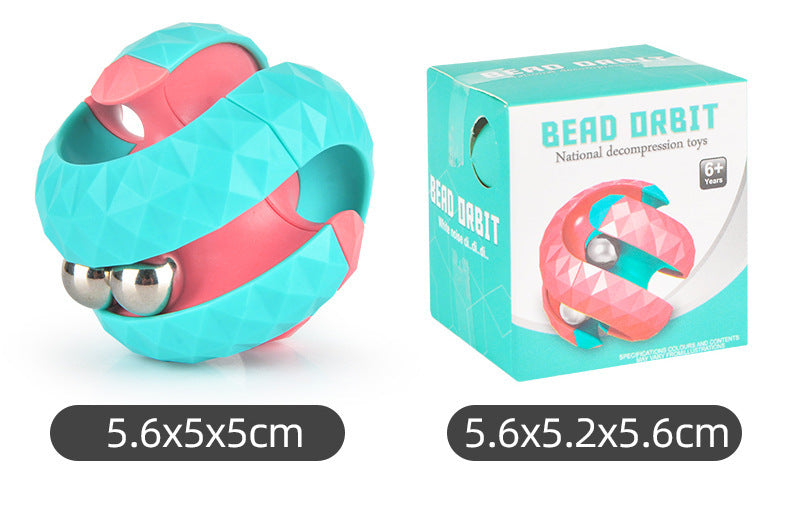 Plastic Bead Track Fidget Spinner Stress Relief Toy 4