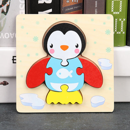 Wooden 3D Puzzle Educational Toy for Kids 15