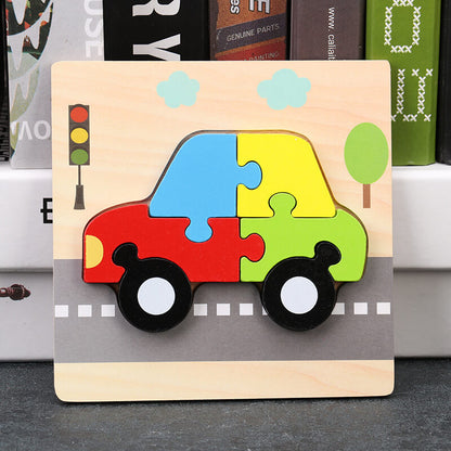 Wooden 3D Puzzle Educational Toy for Kids 16
