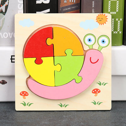 Wooden 3D Puzzle Educational Toy for Kids 18