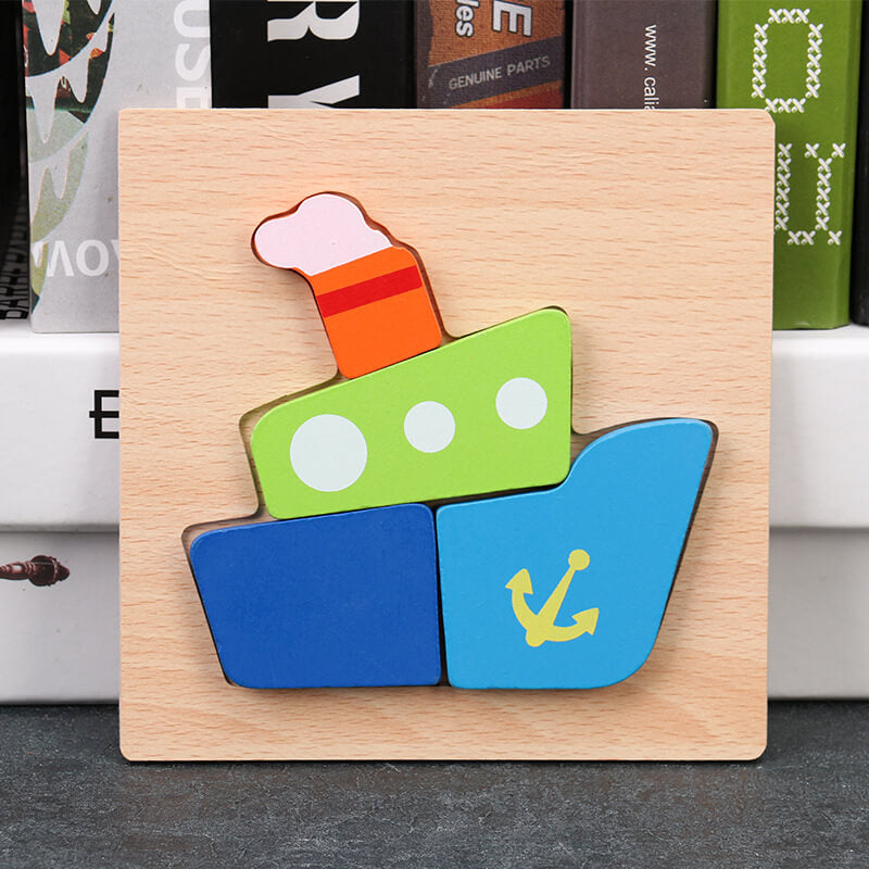 Wooden 3D Puzzle Educational Toy for Kids 27