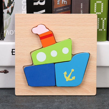 Wooden 3D Puzzle Educational Toy for Kids 27