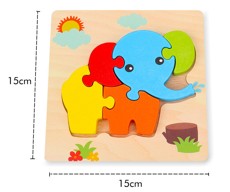 Wooden 3D Puzzle Educational Toy for Kids 40