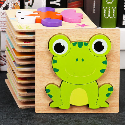 Wooden 3D Puzzle Educational Toy for Kids 3