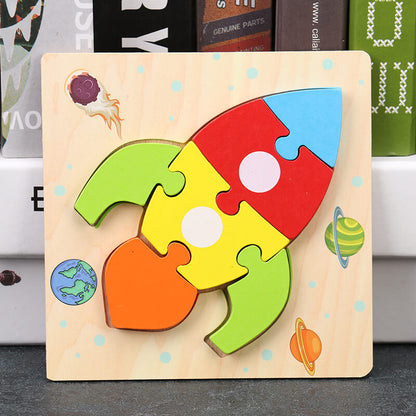 Wooden 3D Puzzle Educational Toy for Kids 9