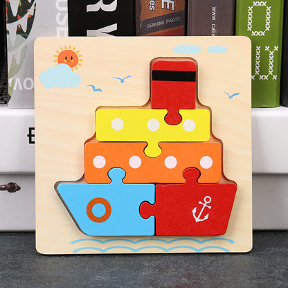 Wooden 3D Puzzle Educational Toy for Kids 11