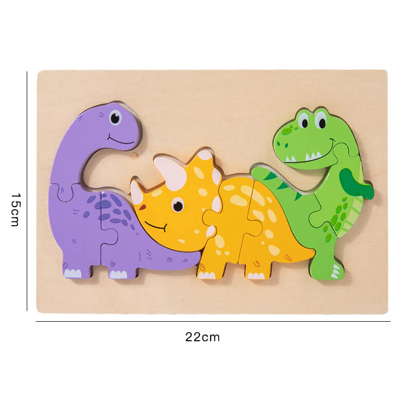 Animal Wooden Puzzle Educational Toy for Kids 14