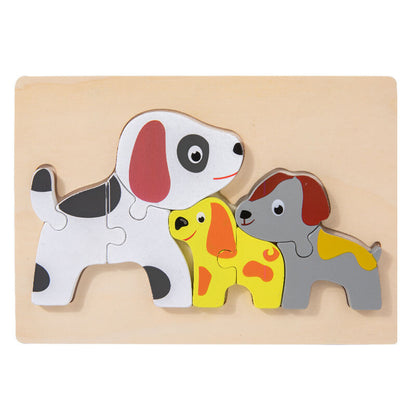 Animal Wooden Puzzle Educational Toy for Kids 7