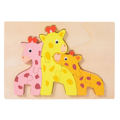 Animal Wooden Puzzle Educational Toy for Kids 13
