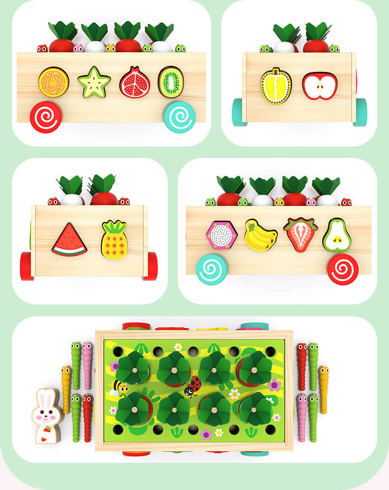 Wooden Montessori Toys Farm Orchard Educational Toy for Toddlers 3