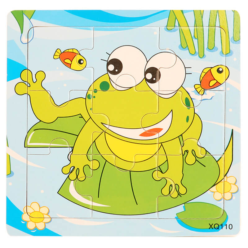 Wooden Puzzle Educational Toy 9 Pieces for Kids Early Development 18