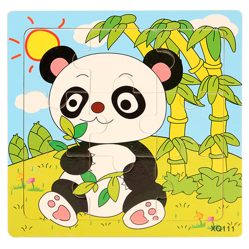 Wooden Puzzle Educational Toy 9 Pieces for Kids Early Development 5