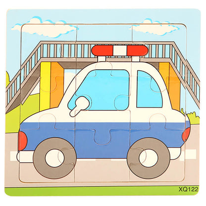 Wooden Puzzle Educational Toy 9 Pieces for Kids Early Development 26