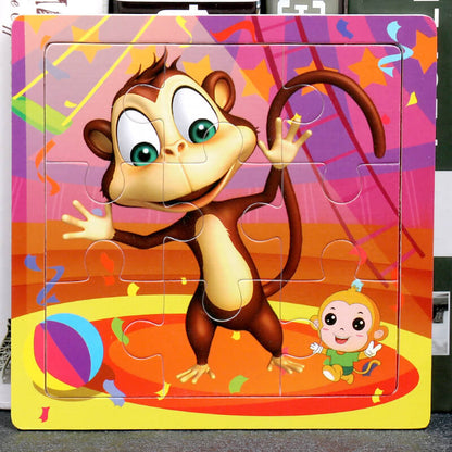 Wooden Puzzle Educational Toy 9 Pieces for Kids Early Development 41