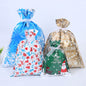 Christmas Gift Bag Drawstring Plastic Candy Bags Pack A to I 4