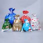 Christmas Gift Bag Drawstring Plastic Candy Bags Pack A to I 10