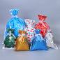 Christmas Gift Bag Drawstring Plastic Candy Bags Pack A to I 12
