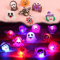 Halloween LED Light Up Ring Party Favor Blue Red Flash 50pcs 4