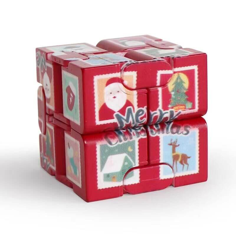 Plastic Infinity Cube Fidget Toy Christmas Edition 7