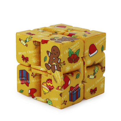 Plastic Infinity Cube Fidget Toy Christmas Edition 9