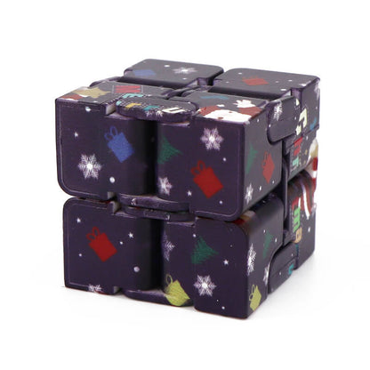 Plastic Infinity Cube Fidget Toy Christmas Edition 10