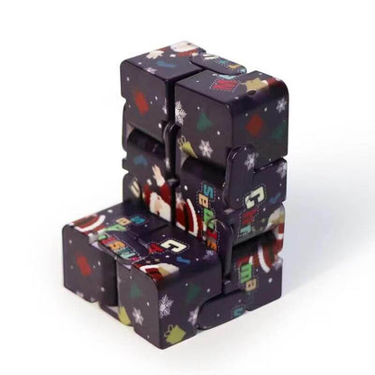 Plastic Infinity Cube Fidget Toy Christmas Edition 5