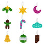 Christmas Pop Fidget Toy Pendant Set 9pcs with Chains 2