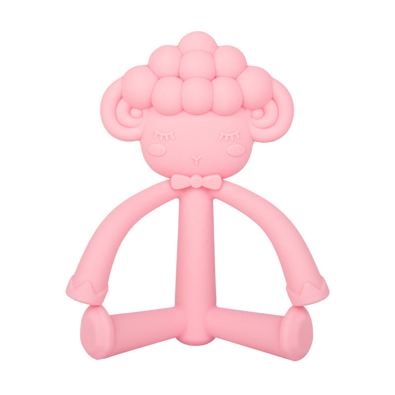 Cow and Sheep Silicone Teething Toy Soft Baby Teether 16