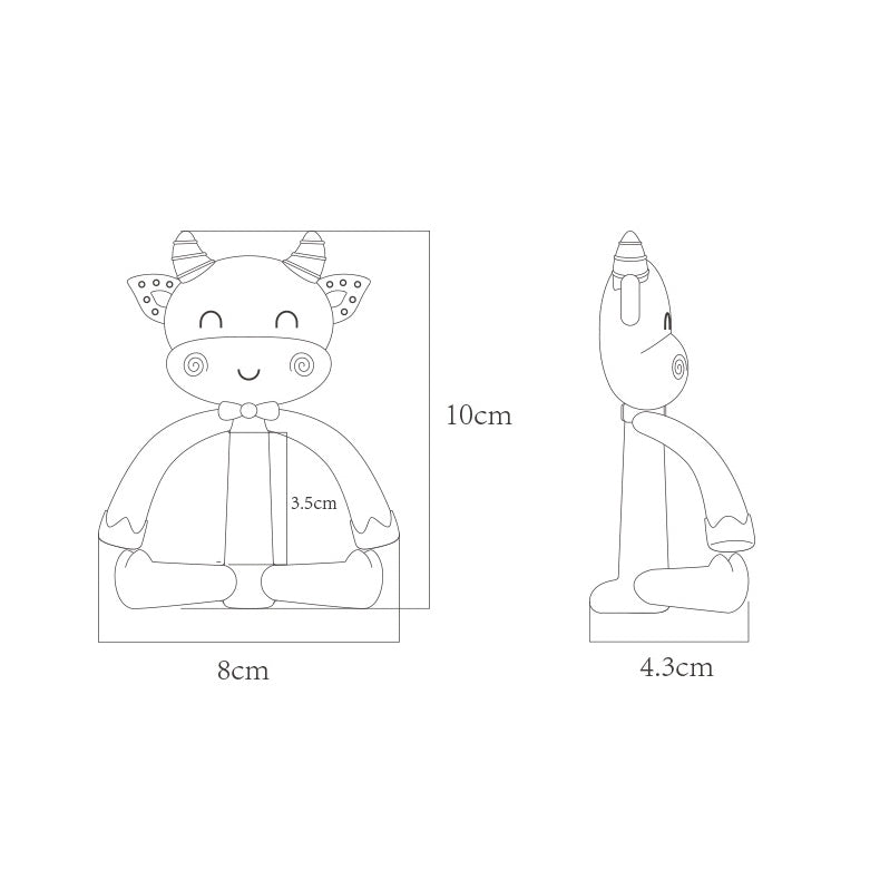 Cow and Sheep Silicone Teething Toy Soft Baby Teether 7