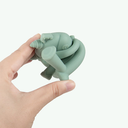 Cow and Sheep Silicone Teething Toy Soft Baby Teether 4
