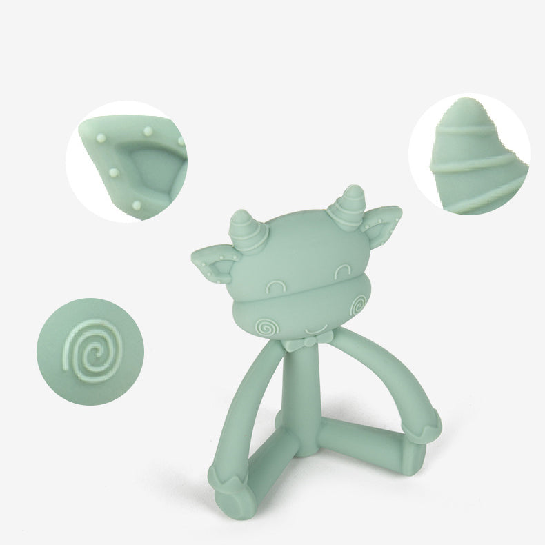 Cow and Sheep Silicone Teething Toy Soft Baby Teether 5