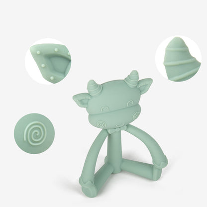 Cow and Sheep Silicone Teething Toy Soft Baby Teether 5