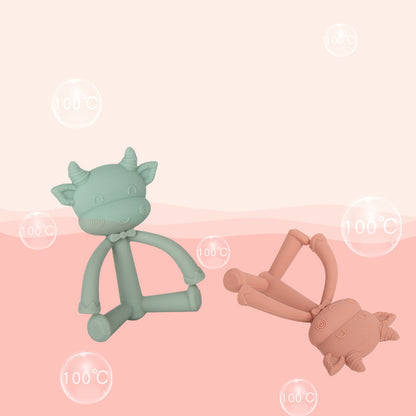 Cow and Sheep Silicone Teething Toy Soft Baby Teether 8