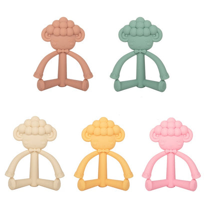 Cow and Sheep Silicone Teething Toy Soft Baby Teether 2