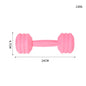 Dumbbell Silicone Teething Toy with Rattle for Baby 4