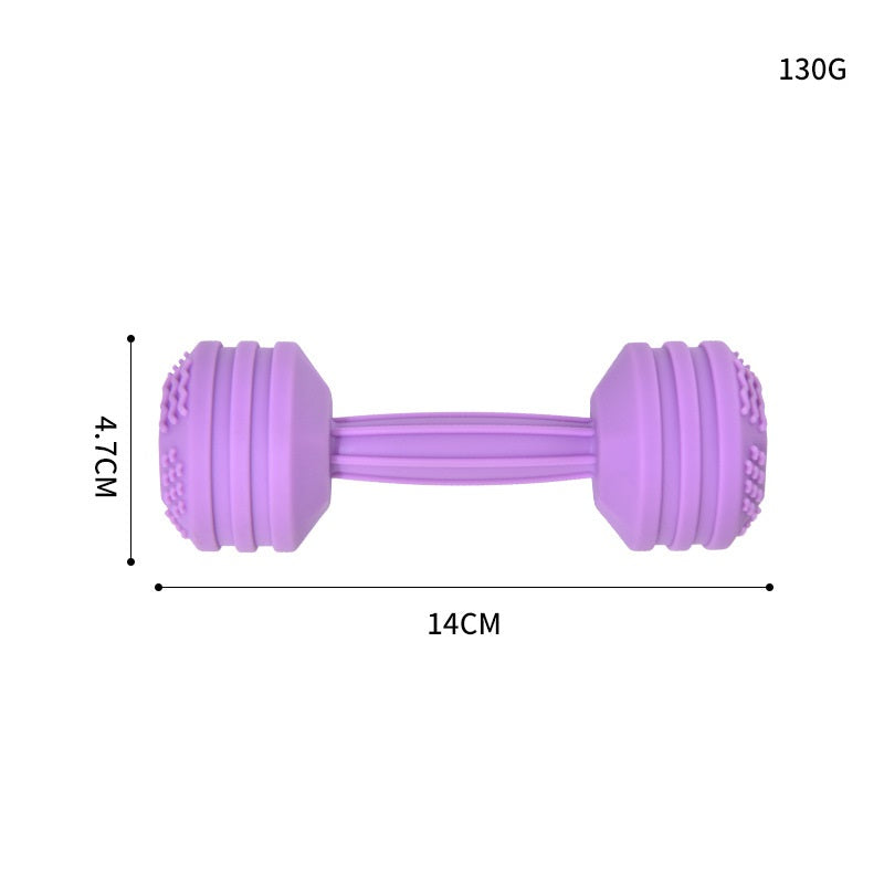 Dumbbell Silicone Teething Toy with Rattle for Baby 5