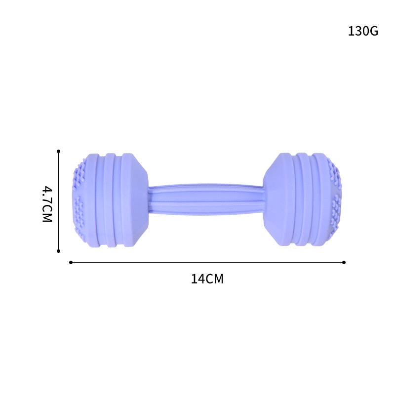 Dumbbell Silicone Teething Toy with Rattle for Baby 6