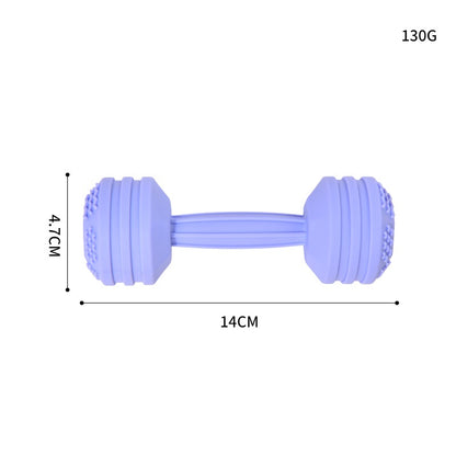 Dumbbell Silicone Teething Toy with Rattle for Baby 6