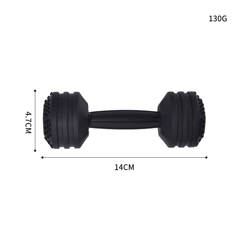 Dumbbell Silicone Teething Toy with Rattle for Baby 7