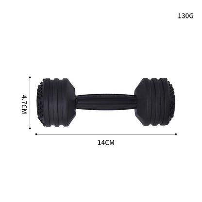 Dumbbell Silicone Teething Toy with Rattle for Baby 7