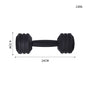 Dumbbell Silicone Teething Toy with Rattle for Baby 7