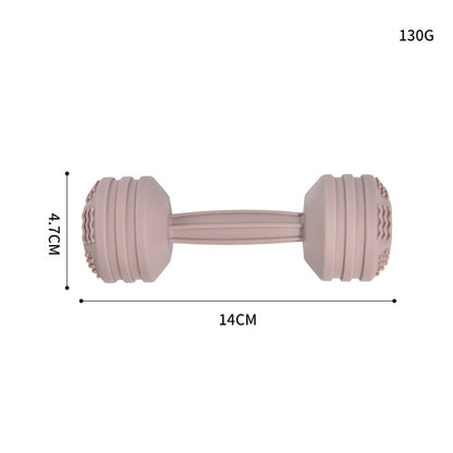 Dumbbell Silicone Teething Toy with Rattle for Baby 8