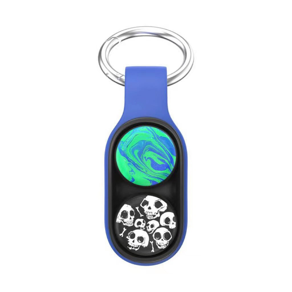 Magnetic Elastic Pop Up Puck Flip Fidget Toy Keychain 3