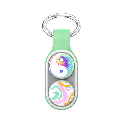 Magnetic Elastic Pop Up Puck Flip Fidget Toy Keychain 5
